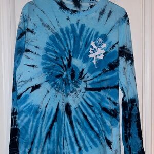 Zoo York Blue Tie-Dye Long Sleeve Shirt